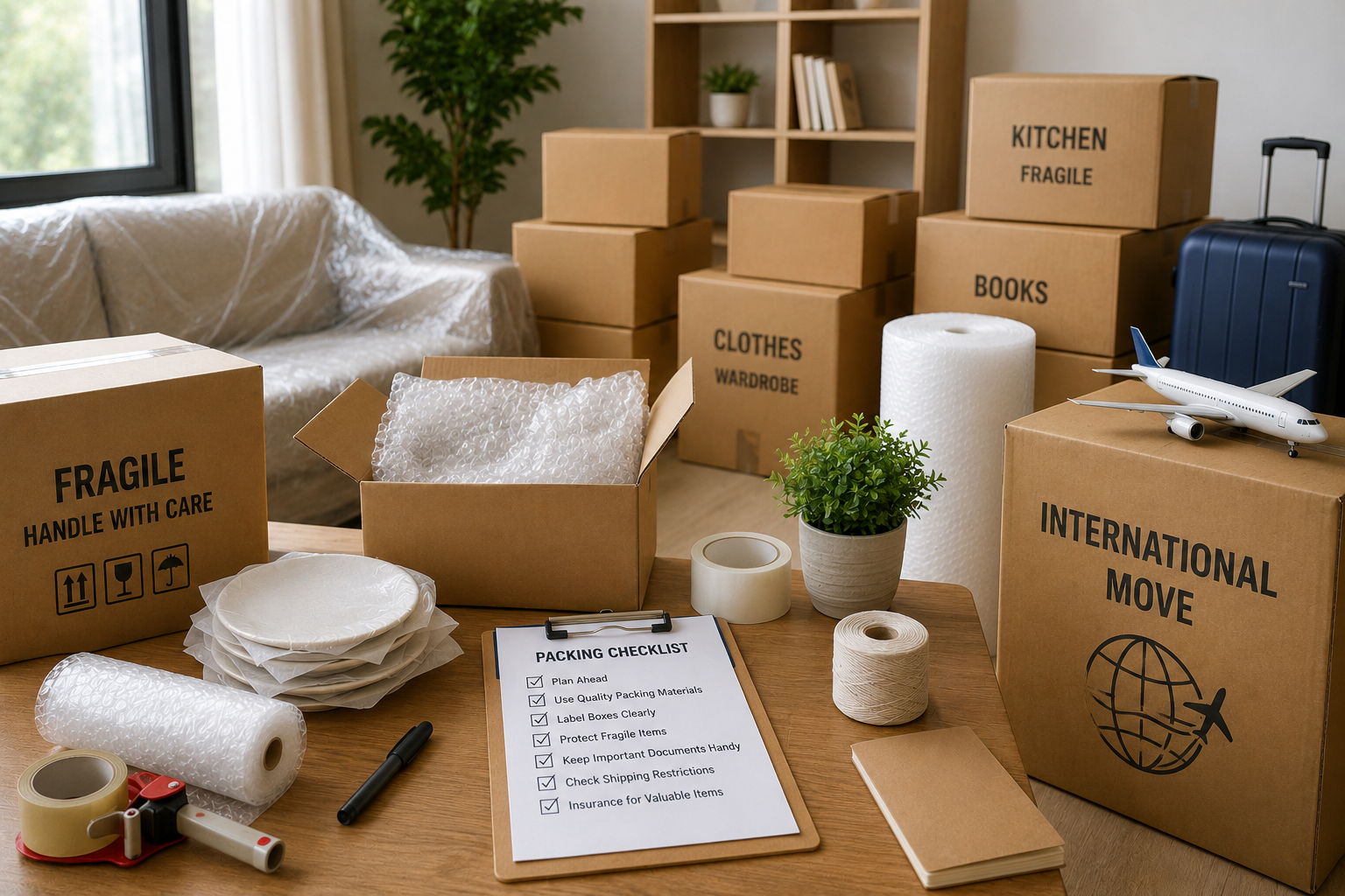 Packing Tips for International Relocation